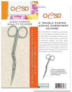 85786: OESD747 6" Double Curved Machine Embroidery, Applique and Thread Scissors