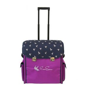 85825: EverSewn ES-MPRB BPINK Machine Rolling Tote Bag in Navy and Pink for Sparrow