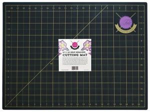 94825: Tula Pink TPCUTMAT2 Black & Gold Reversible Self Heal Cutting Mat 24x36"