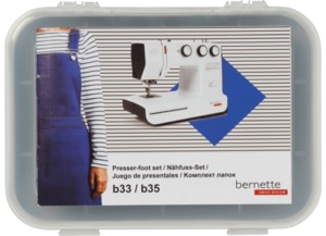 86500: BERNINA 502060.14.16 Sewing Feet Kit 10pcs for Bernette B33/35