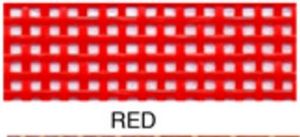 55656: Lyle Enterprises VMC-128 Red Vinyl Mesh Roll 18" X 36"