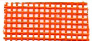 55652: Lyle Enterprises VMC-84 Orange Vinyl Mesh Roll 18" X 36"