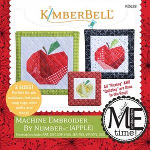 KimberBell KD628 Apple - Machine Embroider by Number