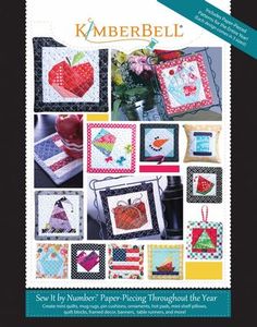 KimberBell KD712, Paper-Piecing Through the Year-Sew It by Number Book