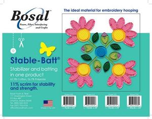 87778: Bosal Bosal BOS910 Stable-Batt Stabilier Batting 10 yards x 24 in