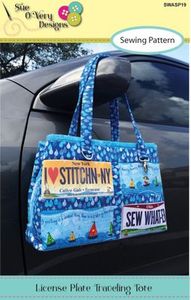 87692: Sue O'Very Designs SWASP19 License Plate Traveling Tote