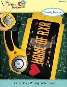 Sue O'Very Designs License Plate Rotary Cutter Case Pattern