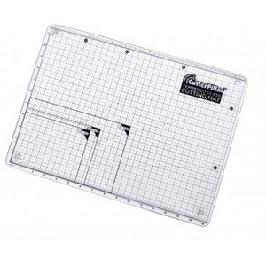 CutterPillar CPP-TGCB, Tempered Glass Hardest Surface Gridded Cutting Mat 16.5x12", Soft Rubber Feet