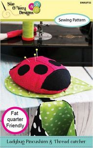 Sue O'Very Designs Ladybug Pincushion and Thread Catcher Pattern