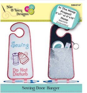 Sue O'Very Designs Sewing Door Hanger In The Hoop