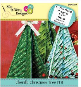 87933: Sue O'Very Designs SWAST74 Chenille Christmas Tree ITH
