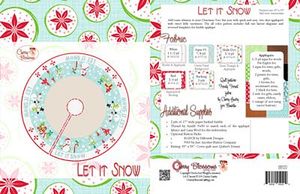 88245: Cherry Blossoms Quilting Studio CB120SVG Let it Snow Tree Skirt w/ SVG CD