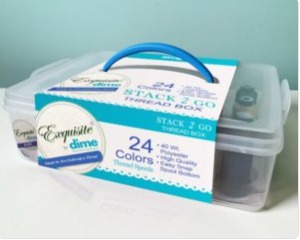 DIME Exquisite SGTS024, Stack 2 Go Thread Kit 24 Basic Colors 40wt Poly