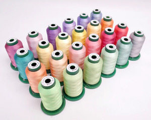 10 Used Spools Isacord Thread- 40 wt. Mostly Full- Machine Embroidery (7)