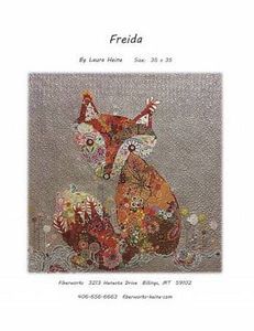 Fiberworks FWLHFRE, Freida Fox Collage Quilting Pattern by Laura Heine