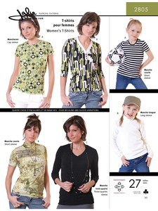 Womens t-shirts Jalie Patterns