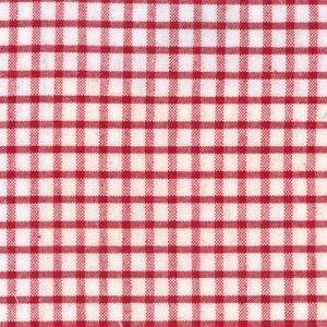 88785: Fabric Finders 15 Yard Bolt at $13.33/Yd, WS 26 – Windowpane Check Fabric – Seersucker – Red, 100% Cotton Fabric, 60" Wide