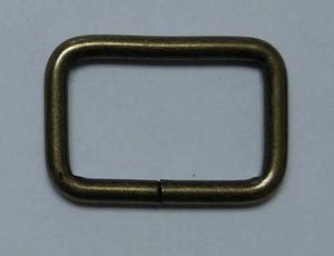 Inazuma AK524AG Rectangle Ring 1-1/4in Antique Gold Set of 4