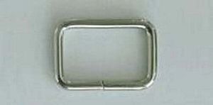 Inazuma AK524S Rectangle Ring 1-1/4in Silver Set of 4