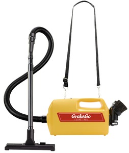 Carpet Pro CP500.2, Portable Grab & Go Household Canister Vacuum Cleaner with Shoulder Carrying Strap