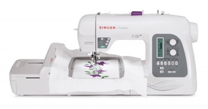 Singer Futura XL-550, 215-Stitch Sewing and Embroidery Machine with Automatic Electronic Thread Cutter