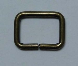Inazuma AK520AG Rectangle Ring 1in Antique Gold- Set of 4
