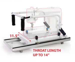 Grace 01-11781 Top Plate Carriage Platform (with Front and Back Handles) Required for Domestic Home Sewing Machines on SR2+ and Q-Zone Quilting Frames, Grace 0111781 Top Plate Carriage Platform +Front & Back Handles for Portable Home Sewing Machines on Q-zone SR2+ and Brother Quilting Frames