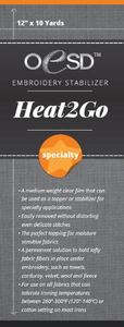 OESD HTG20-8 Heat 2 Go Specialty Clear Topper or Stabilizer Backing 8 Inch x 10 Yard Roll