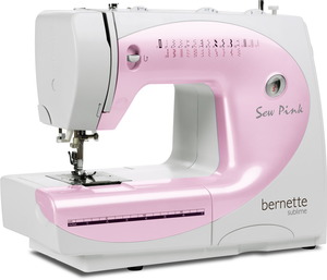 Bernette Sublime Demo, 26 Stitch, Sew Pink, Mechanical Sewing Machine, 1 Step Buttonhole, Drop In Bobbin, Variable Stitch Width