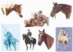 Balboa Threadworks 75Q Horse Collection 2 5x7 Embroidery Disks