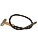 Jiffy 0255 6"W Metal Steam Head +Wood Handle +7.5' Hose for J4000's