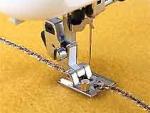 Brother SA141 Braiding Application Foot, All Metal Snap On, To Attach Braid up to 5 mm Width for Embellishment, as you Sew