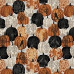 Studio E Fabrics SEF5717-93 SPOOKY NIGHT - DAMASK PUMPKINS