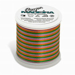 Madeira MR4-2143 40wt Rayon Thread 220 Yds. Multicolored Medium Green, Purple, and Gold, Box of 5 Spools