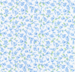 Fabric Finders 600 Blue Floral Fabric