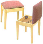 10033: Stump 1500N School Sewing Chair Stool, Solid Ash Natural, 12 Fabrics