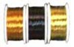 WYR KNITTR wire Drama Tones:  1 spool each: copper, black, gold