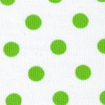 Fabric Finders 15 Yd Bolt 9.99 A Yd 233 White with Lime Dot Pique 100% Pima Cotton 60 inch