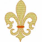 Joan Inman Fleur-de-lis 17 Embroidery Designs Multi-Formatted CD