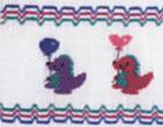 Ellen McCarn Party-Saurs Smocking Plate