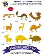Great Notions AD1159 Primitive Cave Drawings I Embroidery Designs CD