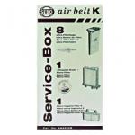 17202: Sebo 6695AM Service Box K-Series, 8 Pack Paper Ultra Bags plus 2 Filters (1 Micro Exhaust, 1 Micro Hygiene