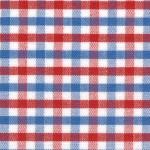 Fabric, Finders, 15, Yard, Bolt, 9.34, A, T13, Red, White, Blue, Tri, Check, 100%, Pima, Cotton, 60