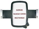 Durkee JN--12.5x24cm-360 5x9" Rectangle Embroidery Hoop Frame & Brackets for Shirt Sleeves & Pant Legs on Janome MB4 MB7 Embroidery Machines