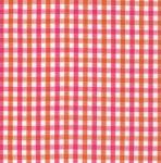 Fabric, Finders, T85, Orange, Raspberry, Check, 15, Yard, Bolt, 9.34, A, 100%, Pima, Cotton