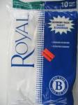 Royal 2-066247-001 10 Pack Standard B Bag for Top Fill Upright Vacuum Cleaners*