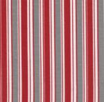 Fabric Finders  #1000 Red, Grey Stripe Twill 15 Yd Bolt 9.34 A Yd100% Cotton 60"