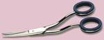 37570: Heritage Klein VP45 6" Curved Scissors Offset Handles Microtips 1.5" Cut