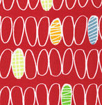 Fabric Finder 1282 Red Print 15 Yd Bolt 9.34 A Yd 100% Pima Cotton Fabric