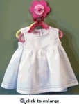 Big Girls Linen Dress with Hemstitching